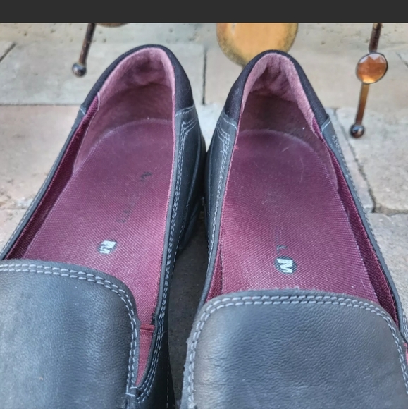 Merrell Women's 9.5 Namak Moc Black Leather Slip On Comfort Shoes J227314C - Picture 7 of 12